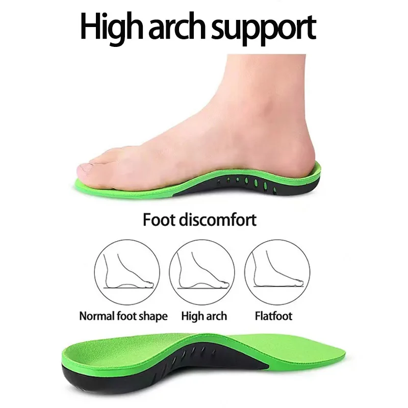 KID'sarch support insoles professional correction of flat elbow varus XO-shaped leg insole soft shock absorption sports full pad