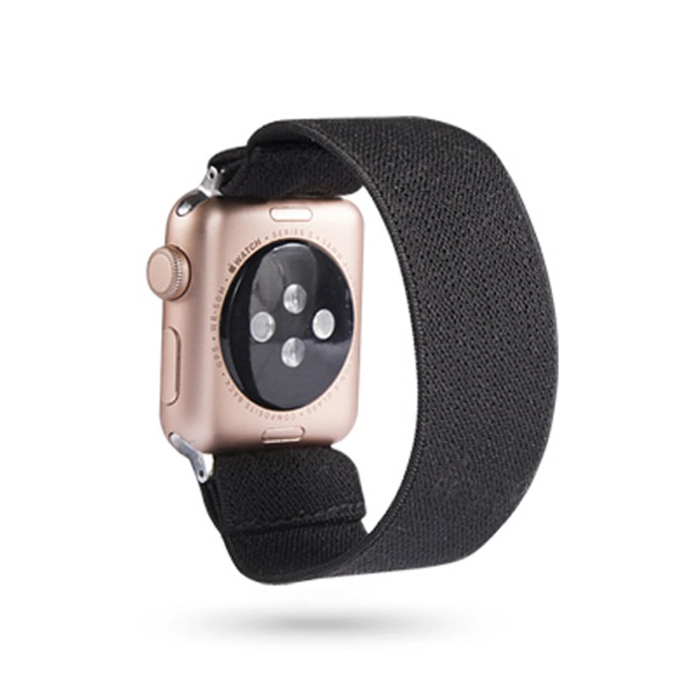 New Colorful Replacement Fabric Elastic Band Loop Printed Strap Bracelet for Apple Watch Series 5 4 3 2 1 Smart Accessory | Электроника