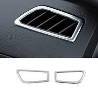 for renault koleos 2017 2018 stainless steel car front small air outlet decoration cover trim car styling accessories 2pcs