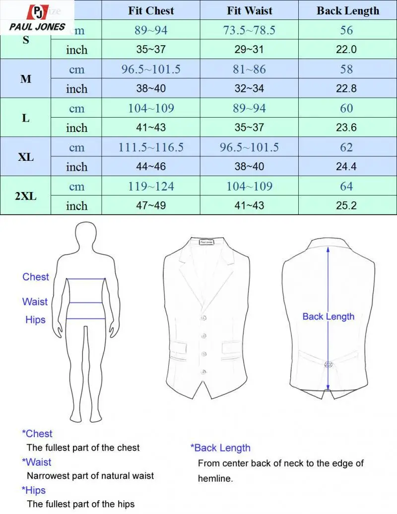Мужской контрастный жилет PAUL JONES приталенный деловой с v-образным вырезом и