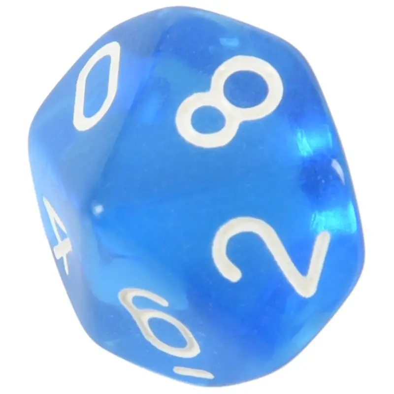 10 Dices D10 сторонняя игральная кость из драгоценного камня для РПГ Подземелья и