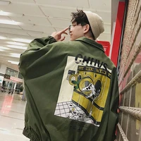2021ss street hip hop baseball uniform lovers jacket korean trend cargo techwear jacket men women unique campus cool wear tops