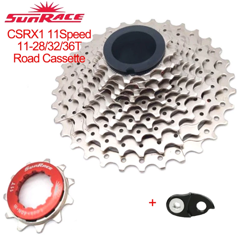 

Кассета SunRace Csrx1 для шоссейного велосипеда, 12 Скоростей, свободное колесо 12t, 11-28T/32T/36T, высокопрочные велосипедные кассеты для магнитного вел...