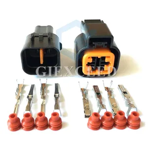 2 комплекта, 4-контактный автомобильный соединитель для Hyundai, Kia, с автоматическим соединителем, с датчиком движения, для Hyundai, Kia, с 4 штырьковыми разъемами и разъемами, для автомобилей и автомобилей, с возможностью подключения к датчику