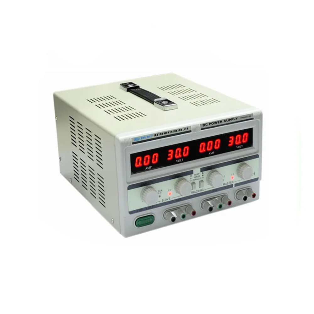 

LW TPR3005-2D 30 в 5A двухканальный Линейный источник питания постоянного тока с регулируемым цифровым светодиодным дисплеем для испытания на фабр...