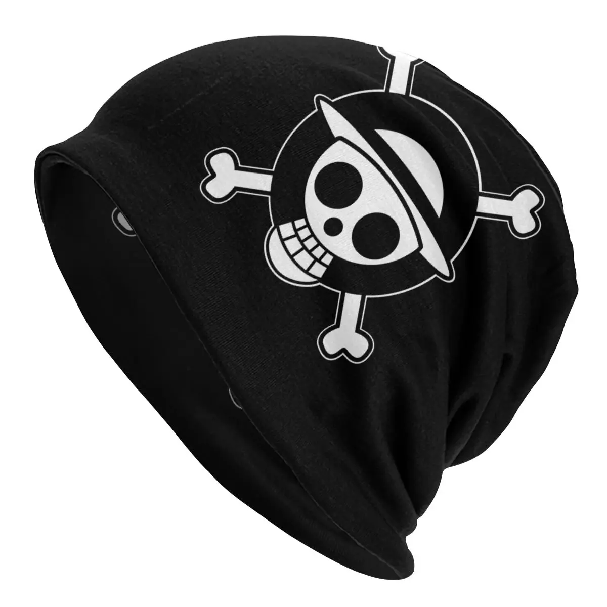 

Japan Anime One Piece Caps Hip Hop Goth Skullies Beanies Hat Unisex Men Women's Female Winter Warm Dual-use Bonnet Knitted Hat