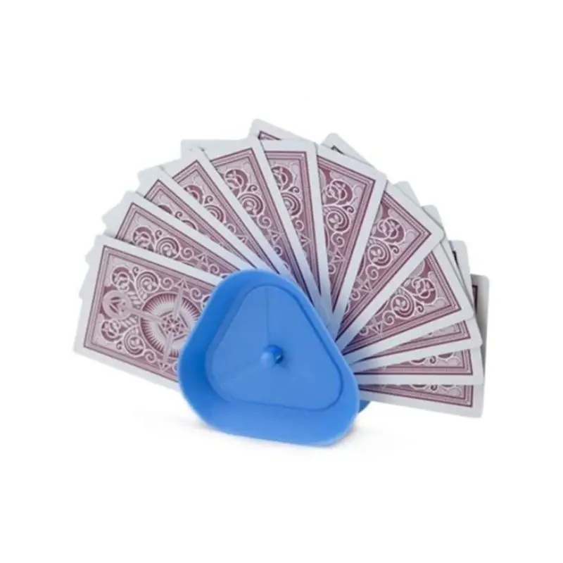 

4pcs/set Triangle Shaped Hands-Free Playing Card Holder Board Game Poker Seat G99D