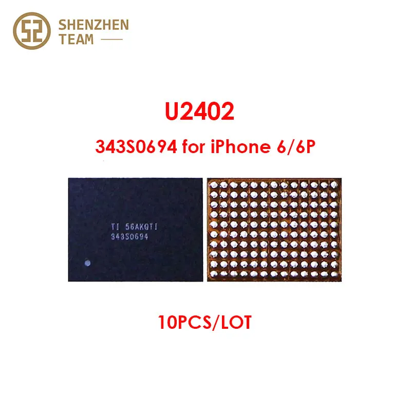 SZteam 10 шт./лот IC Touch черный 343S0694 U2402 Reball Meson Screen Controller сенсорный для iPhone 6 6P