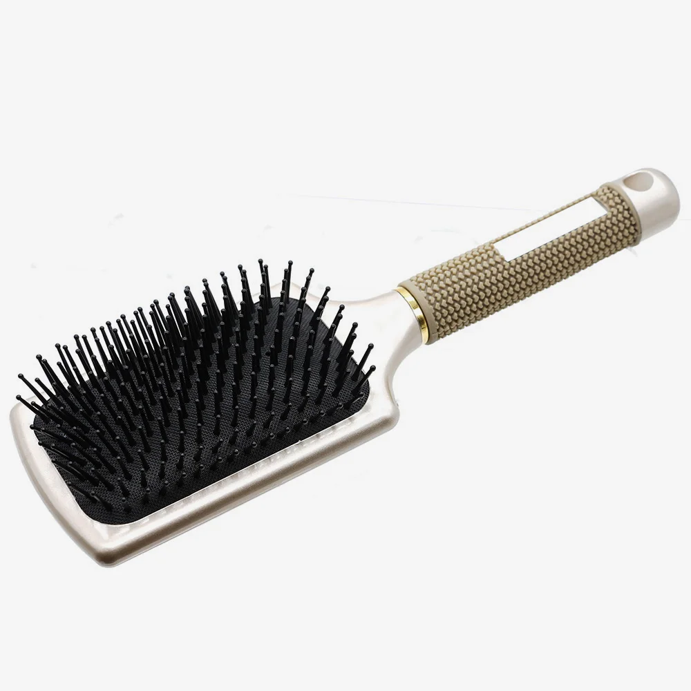 Розовая Золотая квадратная воздушная сумка щетка для массажа головы отсоединить