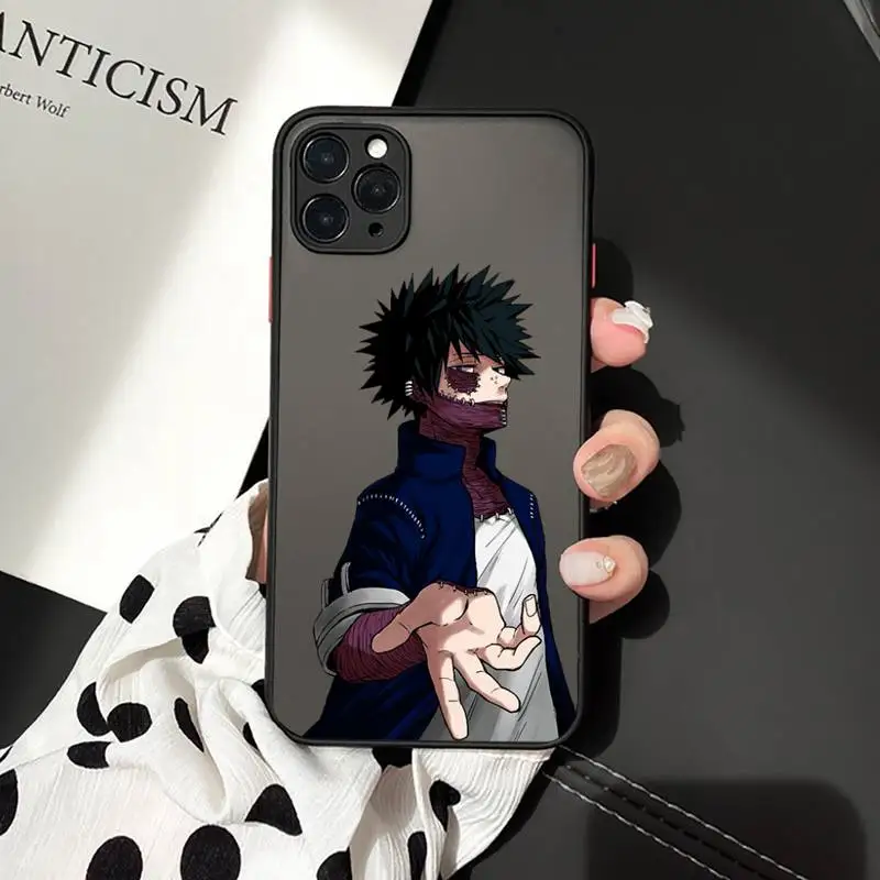 

My Hero Academia deku bakugou Boku Phone Cases matte transparent For iphone 7 8 11 12 plus mini x xs xr pro max cover