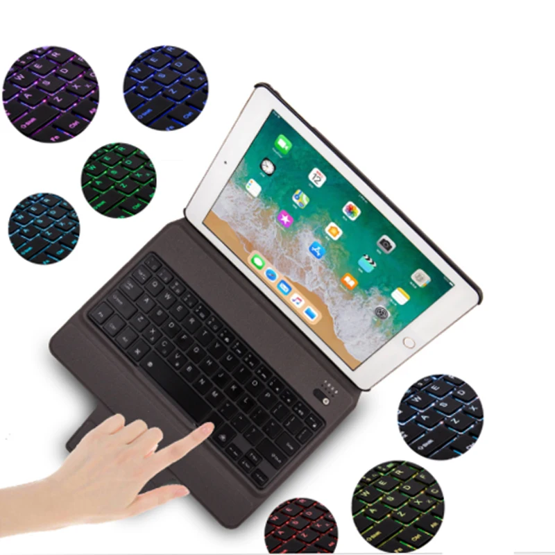 Для iPad Air Keyboard 9 7 Ультратонкий беспроводной защитный чехол с Bluetooth Все в одном