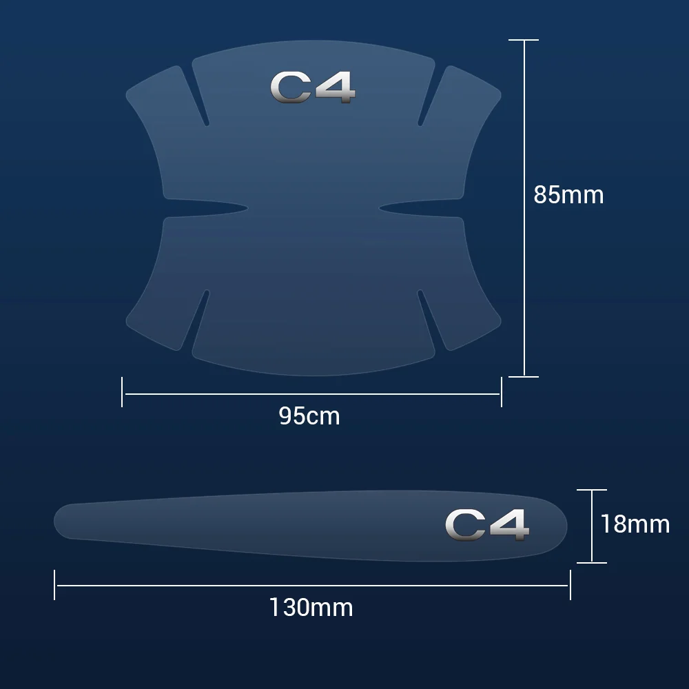 Наклейка на дверную ручку для Citroen C1 C2 C3 C4 C4L C5 C6 C8 VTS устойчивые к царапинам o DS DS3 DS4