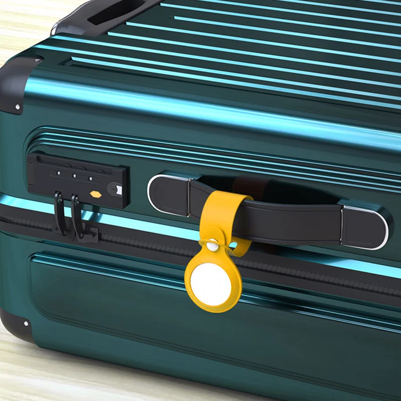 

Silicone Protector Cover With Keychain For AirTags Shockproof Anti-scratch Anti-fall Silicone Protective Case Shell For Air Tags