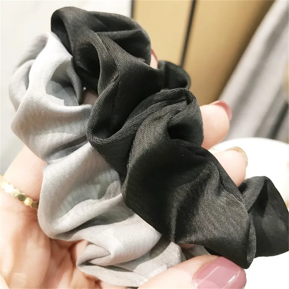 Женские Простые Однотонные резинки для волос ручной работы с жемчугом девочек