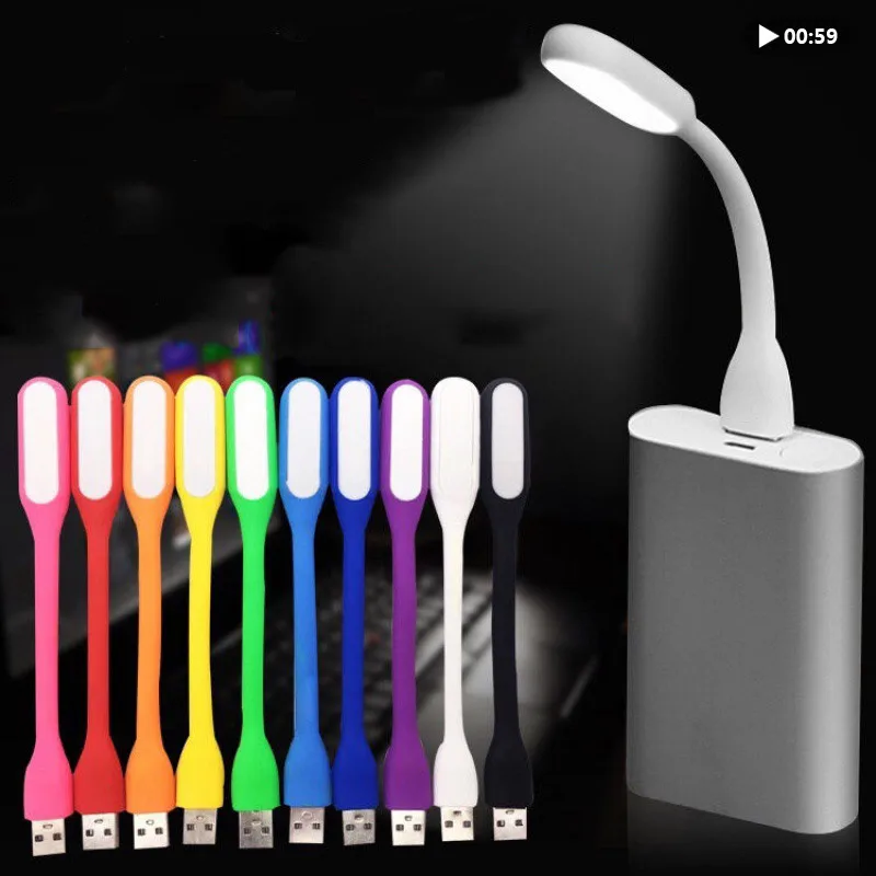 

1pc Foldable Super Bright USB Led Book Light Portable Reading Lamp Light Table Lamp For Power Computer Laptop Night Lighting