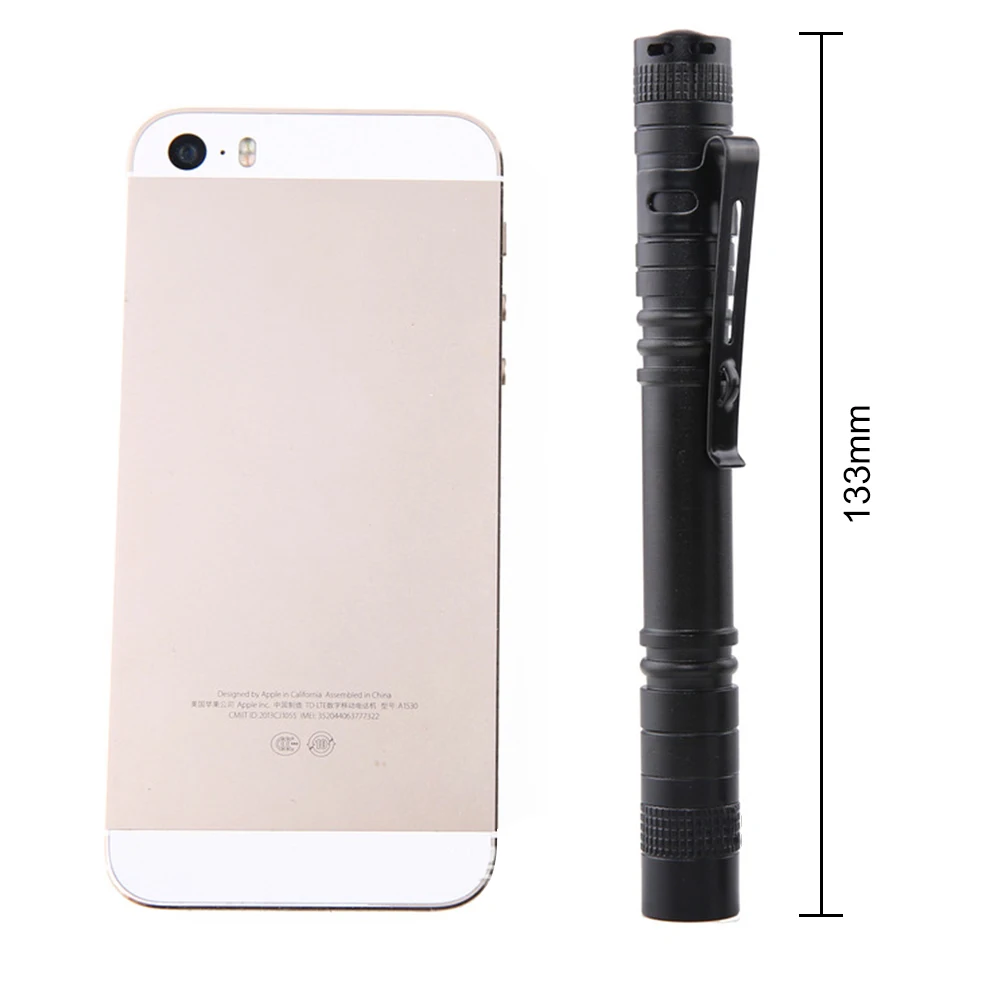 

Pen Light Waterproof Switch Camping Hiking Torch Mini Portable LED Flashlights Lightweight Easy Carrying LED Flashlight