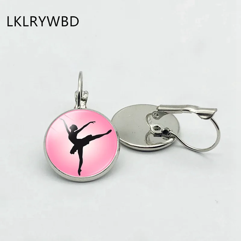 

LKLRYWBD / Pink Simple Ballet Theme Earrings Ear Hook Ballet Girl Birthday Gift Earrings Best Gift