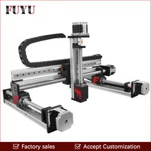 FUYU CNC Gantry 3-Axis XYZ Stage Table Ball Screw Linear Guide Rail Robotic Arm Router With Nema23 Stepper Motor