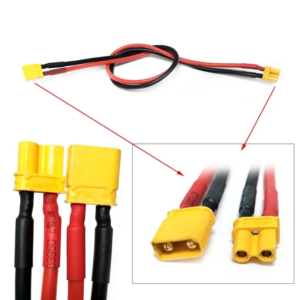 XT30 16AWG male to female 450mm cable