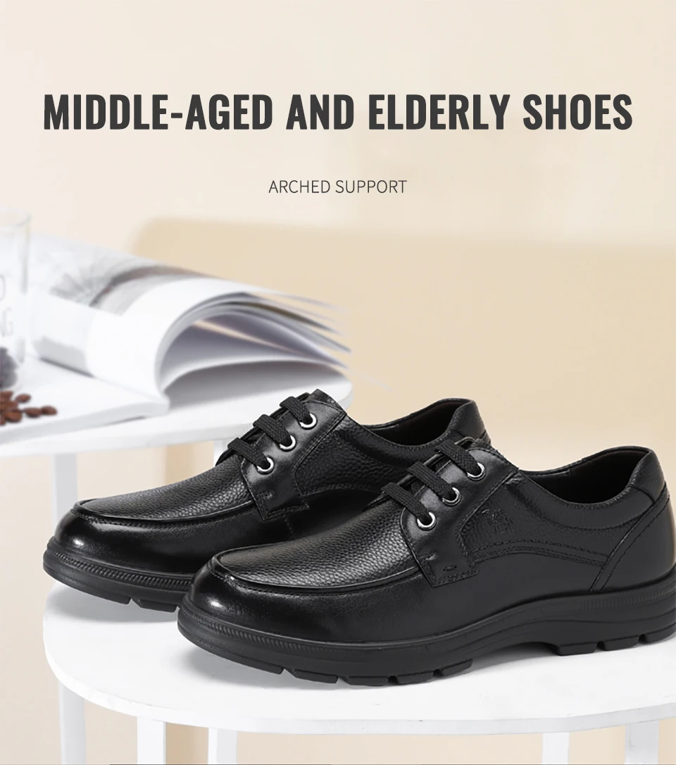 Туфли CAMEL мужские из воловьей кожи деловой стиль повседневные Нескользящие