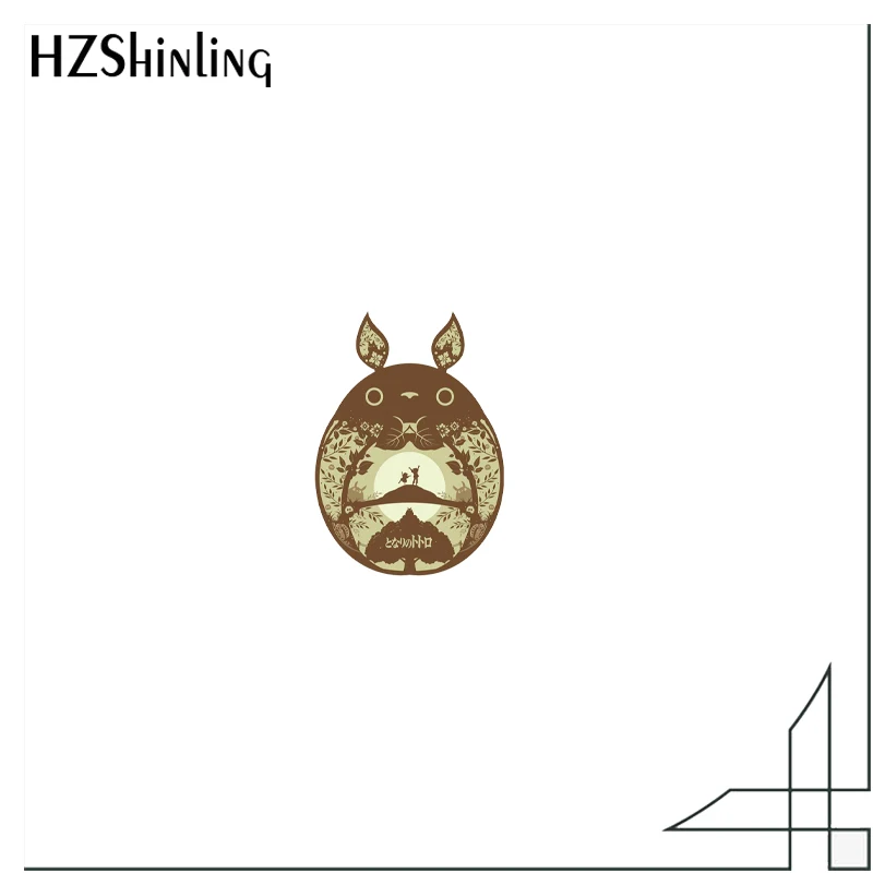 С изображением героя мультфильма Тоторо Аниме акриловый значок штыря отворотом