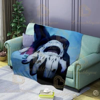 3d comfortable warm winter flannelette fashion japanese anime boys print children adult soft sofa cover blankets