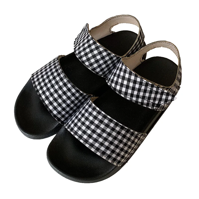 

Slim strip 2020 summer new flat sandals women's fashion net Red Fairy wind Harajuku student Roman shoes