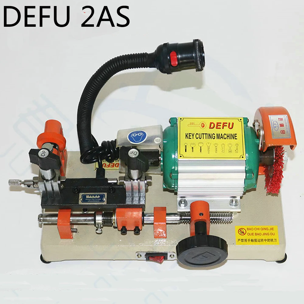 

DEFU 2AS Car And House Key Cutting Machine Horizontal Key Cutter 220V Key Duplicating Machine Locksmith Tools