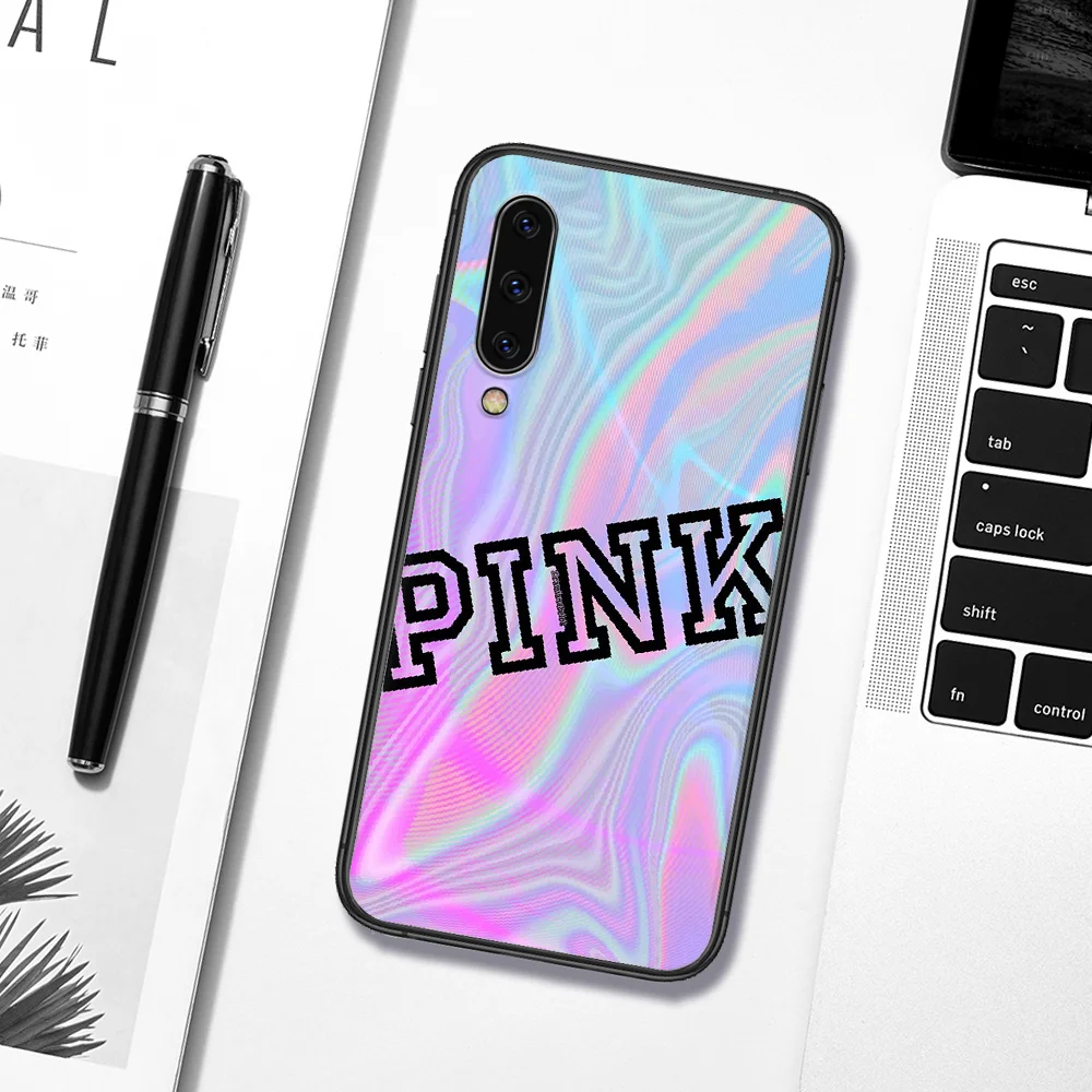 

Fashion Victorias Pink VS Brand Phone Case Cover For Samsung Galaxy A7 9 8 10 20 20e 21 S 30 30S 31 41 50 50S 51 70 71 91 black