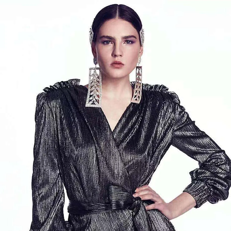 Новинка бутик Роскошные блестящие Подвески Стразы с деревом Женские Висячие