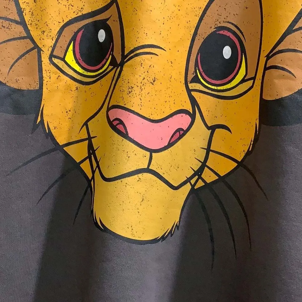 

Disney Women Oversize Hoodie Harajuku Cartoons The Lion King Winter Sweatshirt Casual Long Sleeve Thicken Hooded Tops Hoody Tees