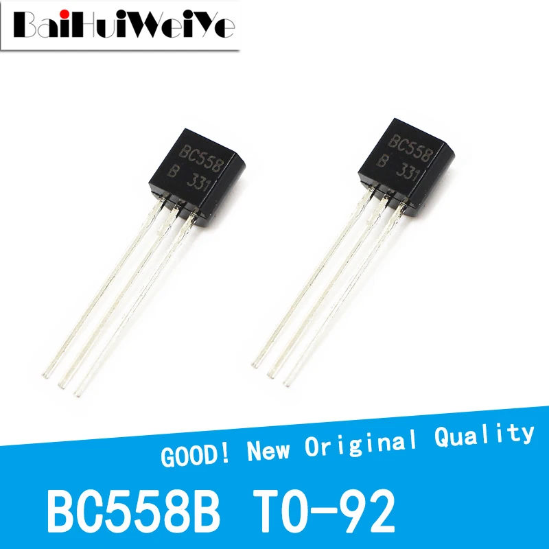 

100PCS/LOT BC558B BC558 558B 30V0.1A PNP TO-92 TO92 Triode Transistor New Original Good Quality Chipset