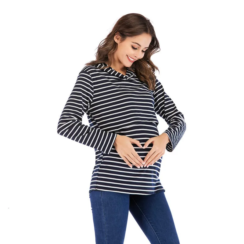 Одежда для грудного вскармливания футболки женщин толстовка с капюшоном