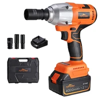 topshak ts pw3 550nm brushless cordless electric wrench 3000 bpm 4 0a impact wrench power tools with lithium ion battery
