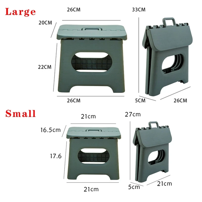 Portable Folding Step Stool Durable for Adults Children Home Kindergarten Chair Travel Non Slip Safe Comfortable Bench images - 6