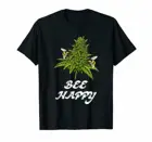 Веселая футболка с Пчелкой, конопляй, марихуаной, 420 день, одежда, тренд США 2020