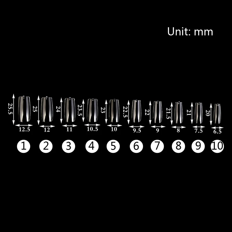 Высококачественные складные прозрачные накладные ногти без следов полное