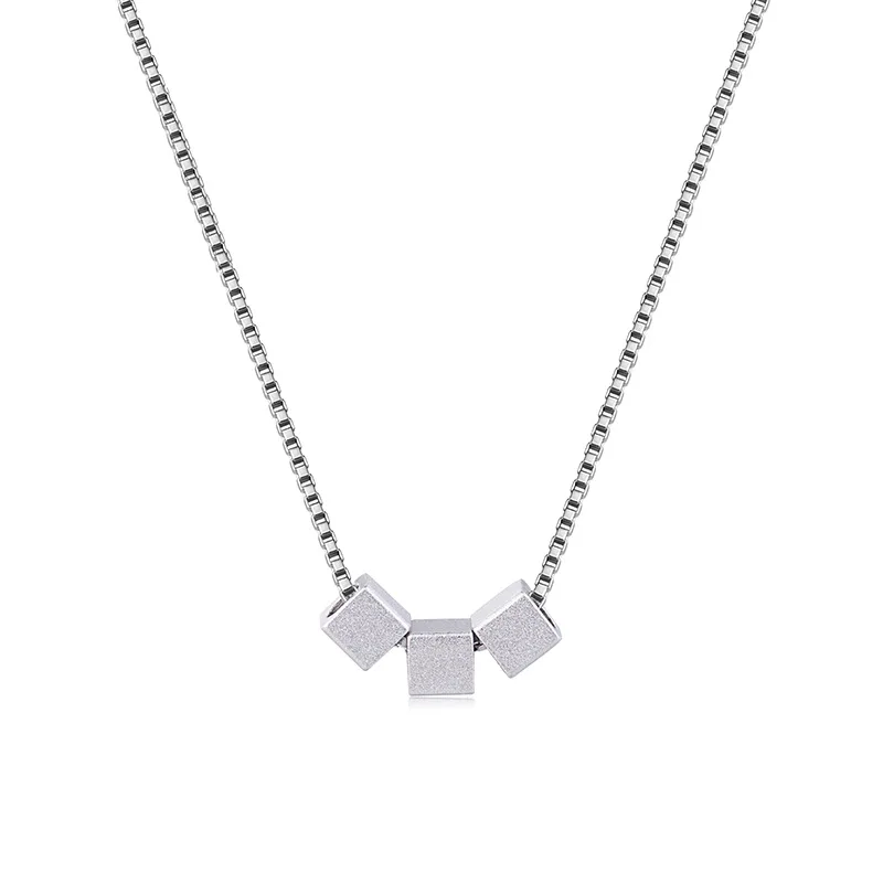 Модное ювелирное изделие из стерлингового серебра 925 пробы простое ожерелье