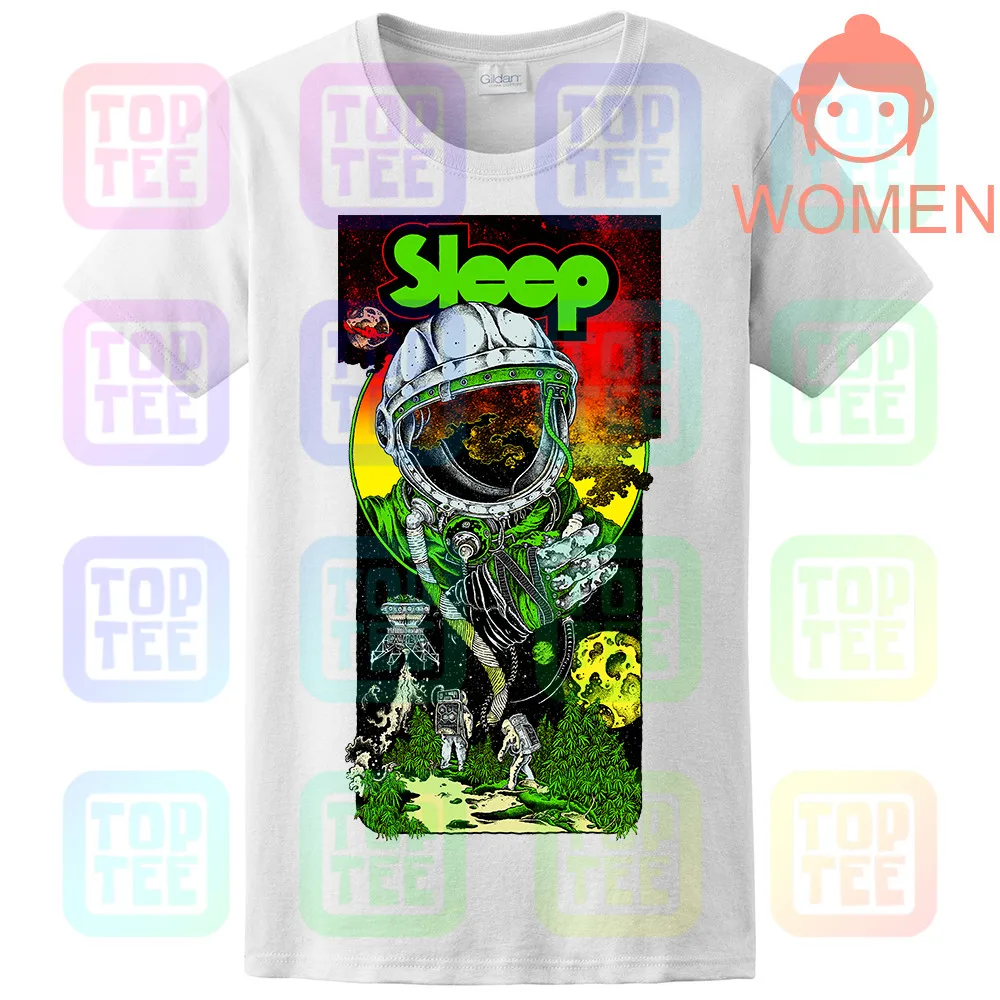 Футболка для сна Stoner Doom Metal Orange Goblin Electric Wizard Graphic Band Tee - Цвет: WOMEN-WHITE