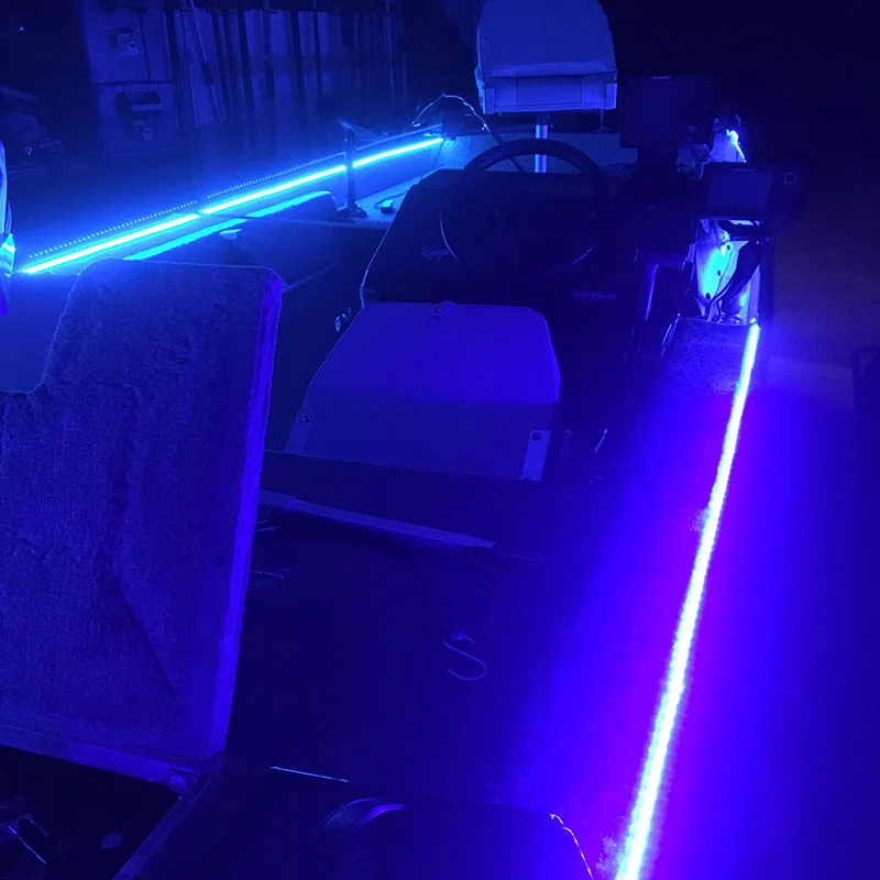 1x NEW 16.4 FT MARINE BOAT BLUE WARM WHITE IP68 WATERPROOF LED STRIP LIGHTS 60LED/M PCB | Лампы и освещение
