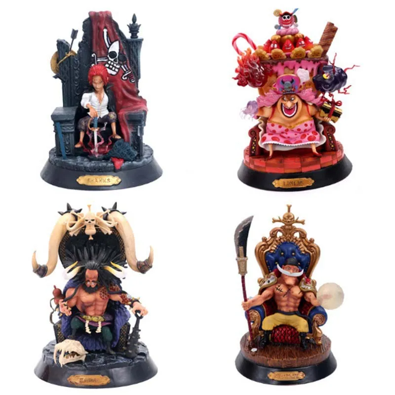 4 шт. Аниме ONE PIECE GK четыре императора Эдвард Newgate Kaido Shanks большая мама 22-25 см куклы