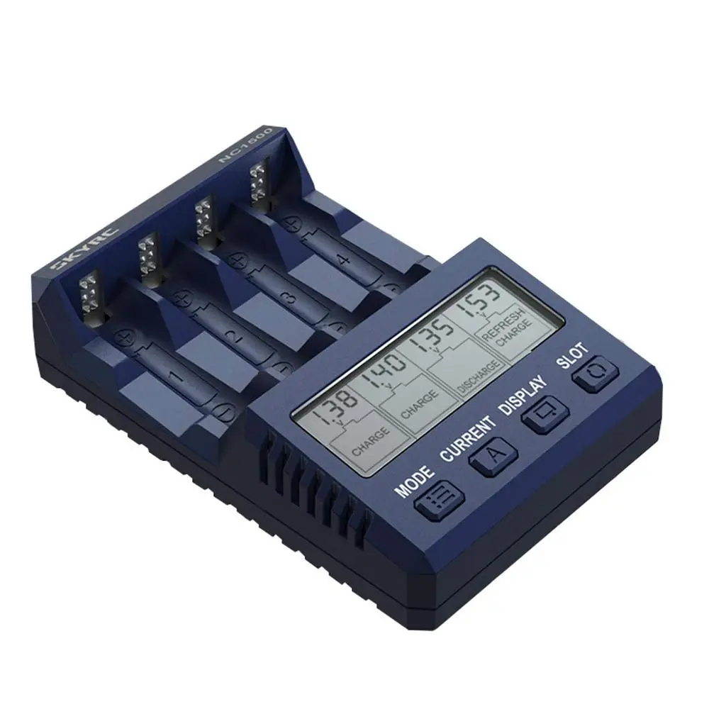 Зарядное устройство RCtown SKYRC NC1500 5 В 2 1 А 4 слота ЖК-дисплей AA/AAA для
