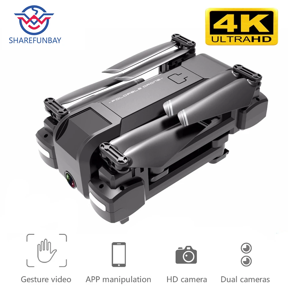 Дрон KF607 wifi FPV RC Drone 4K Камера Ультра HD Двойная камера Безголовый режим одно касание