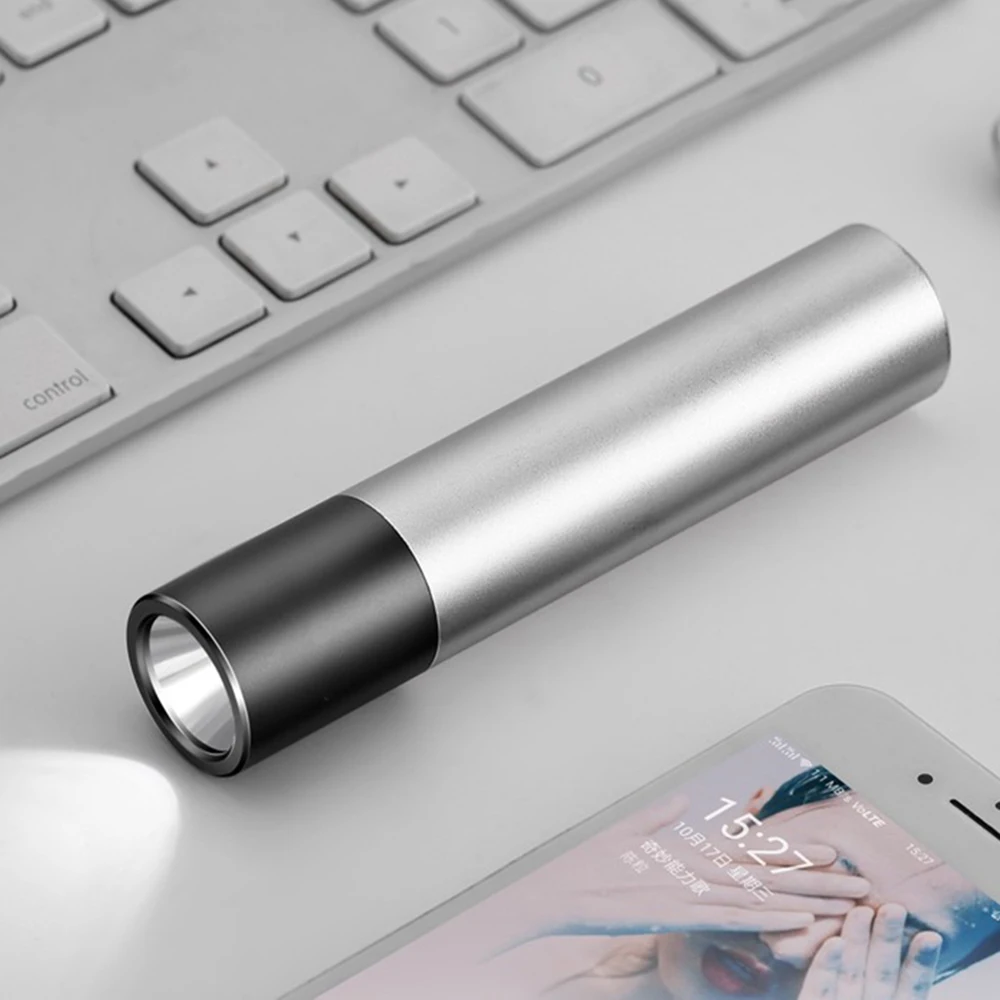 Перезаряжаемый USB мини светодиодный фонарик 3 режима освещения водонепроницаемый фонарь телескопический зум стильный портативный костюм для ночного освещения