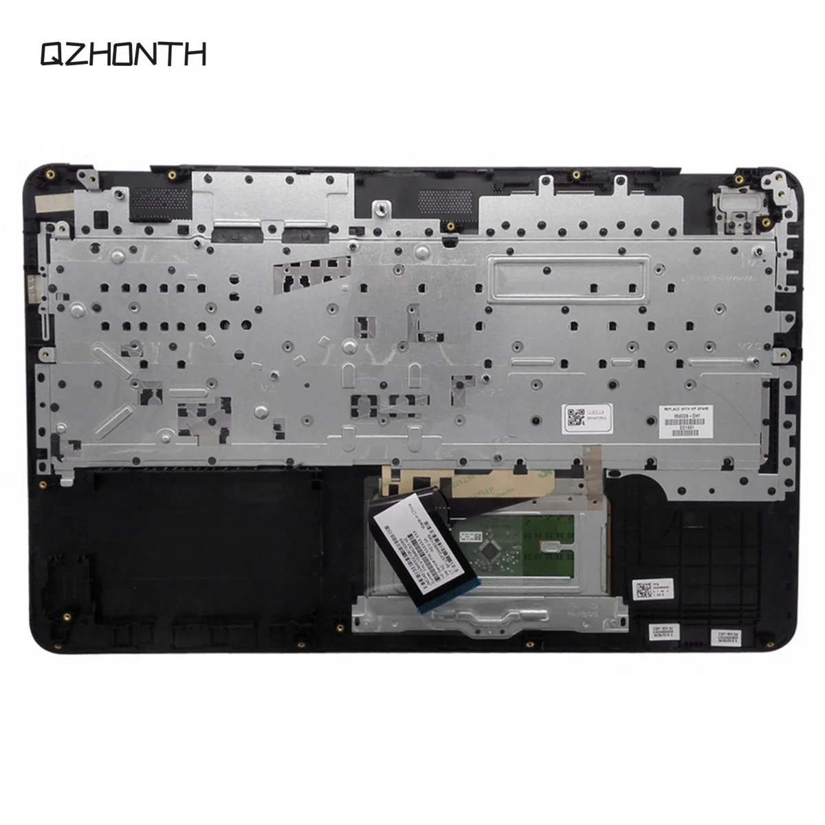 Laptop New For HP Pavilion 15-AU 15-AW Palmrest Keyboard & Touchpad Silver Strips Non-Backlit