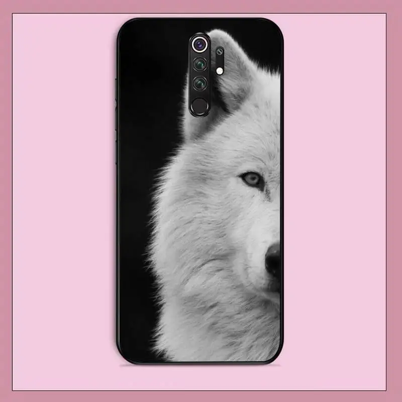 TOPLBPCS angry snow wolf черный чехол для телефона Корпус RedMi note 9 4 5 6 7 5a 8 pro max 4X 5A 8T|Бамперы| |