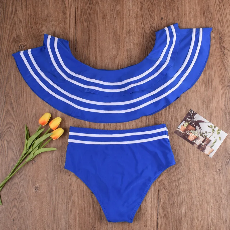 

YMYW Hot Selling New Two Piece Swimsuit Women Sexy Color Contrast Bathing Suit Women Beachwear Bikini Stroje Kapielowe Damskie