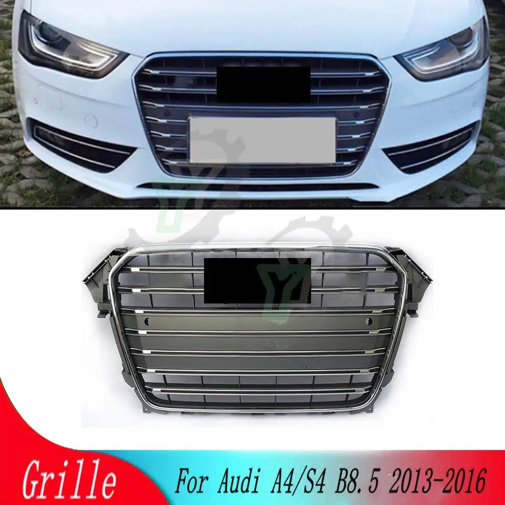 

Car modified hexagonal honeycomb sports mesh front grille For Audi A4/S4 B8.5 2013 2014 2015 2016 (For S4 style) racing grill