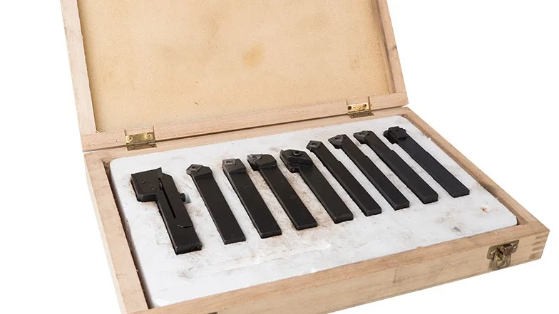 

9 шт., Индексируемые карбидные вставки с держателем для мини-токарного станка