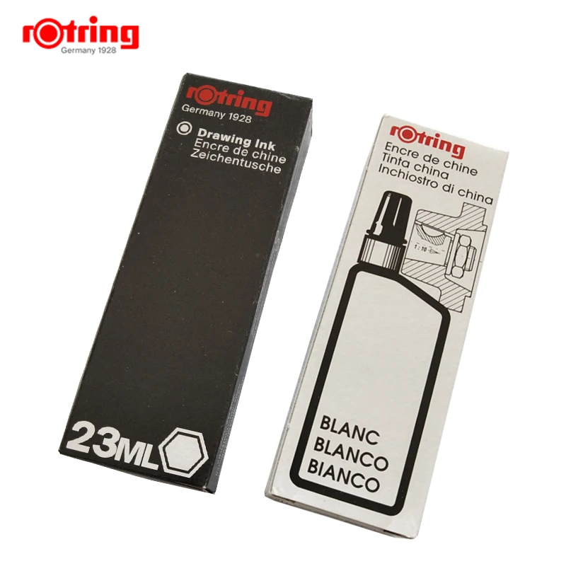 Чернила для рисования Rotring 23 мл чернила isographic черные/синие/красные/зеленые/белые 1